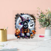 Scottish Terrier Dog Halloween Acrylschild (Hochzeit)