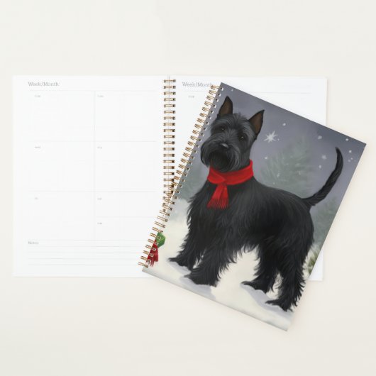 Scottish Terrier Dog in Snow Christmas Planer (Anzeige)