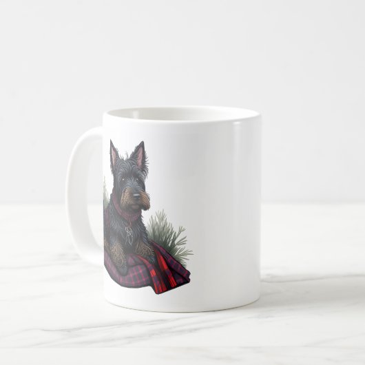 Scottish Terrier Dog Kaffeetasse (Vorderseite Links)