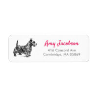 Scottish Terrier Dog Lover Scottie Rücksendeadress