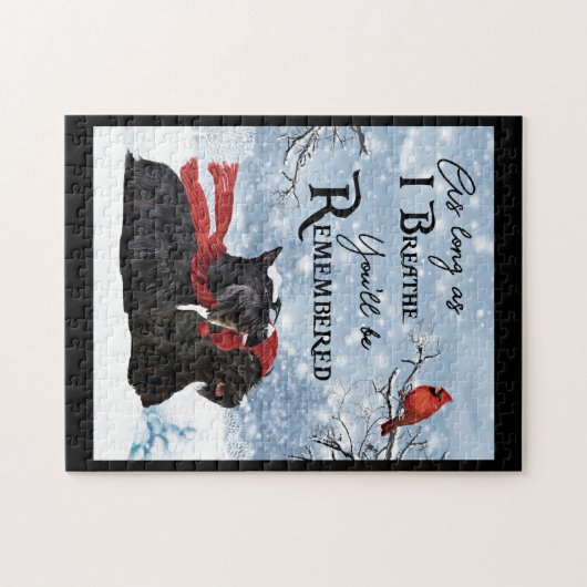 Scottish Terrier Dog Memorial Puzzle (Horizontal)