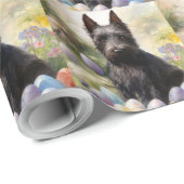 Scottish Terrier Dog mit Ostereier Holiday Geschenkpapier (Rolleneckpunkt)