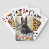 Scottish Terrier Dog mit Ostereier Holiday Spielkarten (Rückseite)