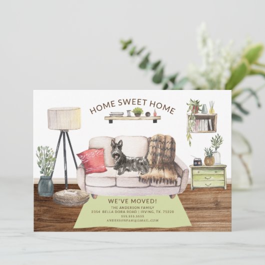 Scottish Terrier Dog Moving Ankündigung (Stehend Vorderseite)