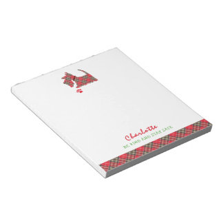 Scottish Terrier Dog Niedlich Personalisiert Notizblock