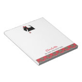 Scottish Terrier Dog Niedlich Personalisiert Notizblock (angewinkelt)