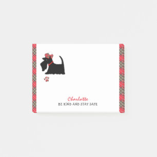 Scottish Terrier Dog Niedlich Personalisiert Post-it Klebezettel