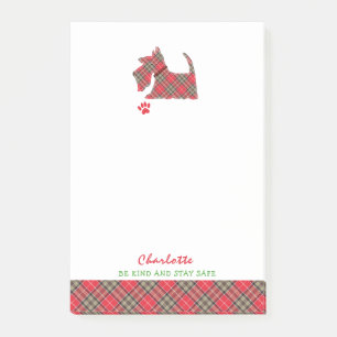 Scottish Terrier Dog Niedlich Personalisiert Post-it Klebezettel