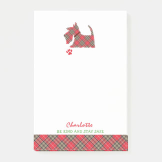 Scottish Terrier Dog Niedlich Personalisiert Post-it Klebezettel