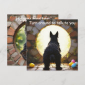 Scottish Terrier dog - Ostern Feiertagskarte (Vorne/Hinten)