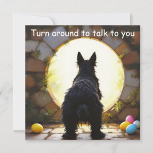 Scottish Terrier dog - Ostern Feiertagskarte