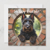 Scottish Terrier dog - Ostern Feiertagskarte (Rückseite)