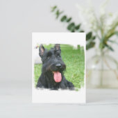 Scottish Terrier Dog Postcard Postkarte (Stehend Vorderseite)