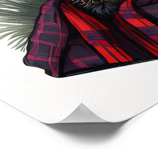 Scottish Terrier Dog Poster (Ecke)