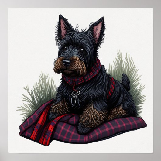 Scottish Terrier Dog Poster (Vorne)
