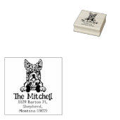 Scottish Terrier Dog, Rücksendeadresse, Gummistempel (Stempel)