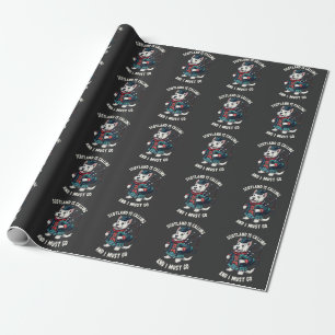 Scottish Terrier Dog Scotland ruft an und ich muss Geschenkpapier