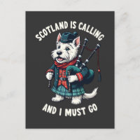 Scottish Terrier Dog Scotland ruft an und ich muss