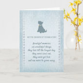 Scottish Terrier Dog Sympathy Beautiful Memories Karte (Gelbe Blume)