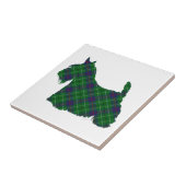 Scottish Terrier Duncan Tartan Fliese (Seite)