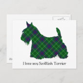 Scottish Terrier Duncan Tartan Postkarte (Vorne/Hinten)