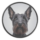 Scottish Terrier Eishockey Puck (Vorderseite)