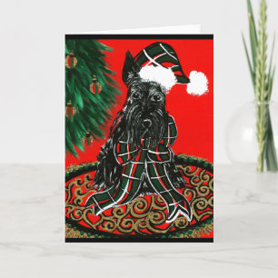 Scottish Terrier Feiertagskarte