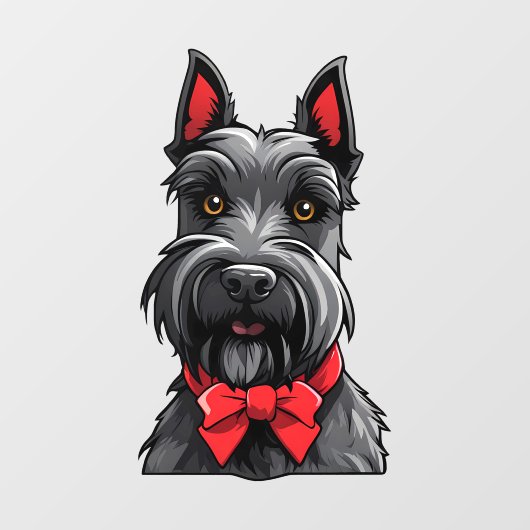 Scottish Terrier Fensteraufkleber (Blatt)