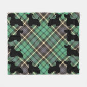 Scottish Terrier Fleece Blanket (Vorderseite (Horizontal))