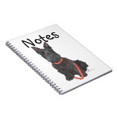 Scottish Terrier Flourish Notizblock (Rechte Seite)