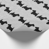 Scottish-Terrier-Freunde auf Tupfen Geschenkpapier (Ecke)