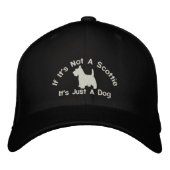 Scottish Terrier Funny Dog Slogan Bestickte Kappe (Vorderseite)