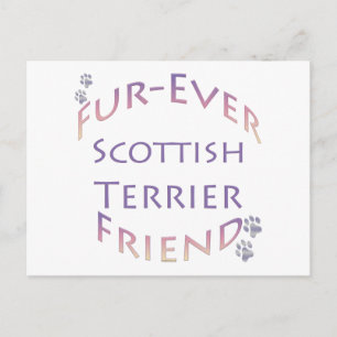 Scottish Terrier Furever Friend Postkarte