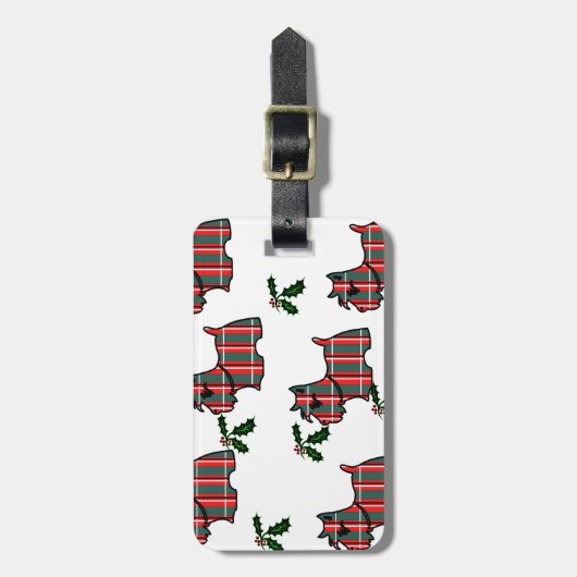 SCOTTISH TERRIER GEPÄCKANHÄNGER (Vorderseite vertikal)