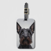 Scottish Terrier Gepäckanhänger (Vorderseite Vertikal)
