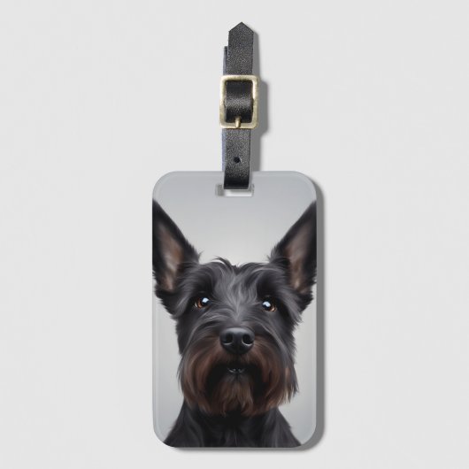 Scottish Terrier Gepäckanhänger (Vorderseite Vertikal)