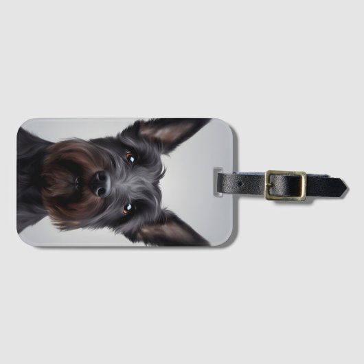 Scottish Terrier Gepäckanhänger (Vorderseite (Horizontal))