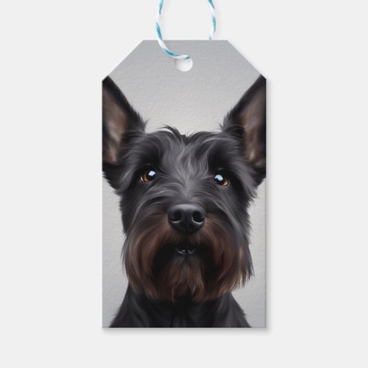 Scottish Terrier Geschenkanhänger (Vorderseite)