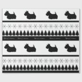 Scottish Terrier Geschenkpapier (Flach)