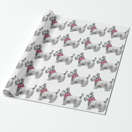 Scottish Terrier Geschenkpapier (Ungerollt)