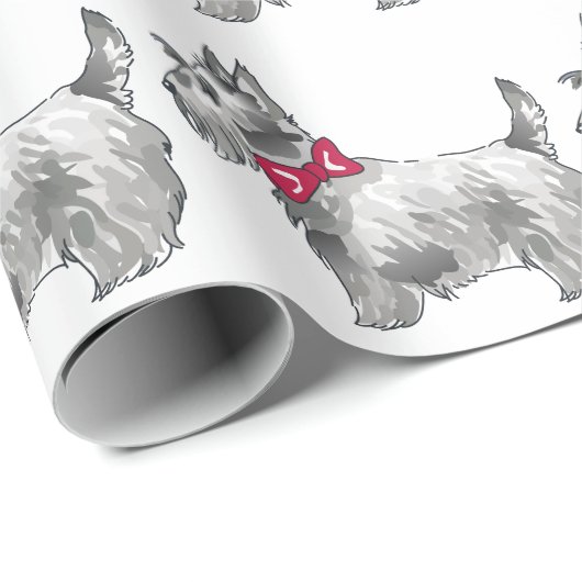 Scottish Terrier Geschenkpapier (Rolleneckpunkt)
