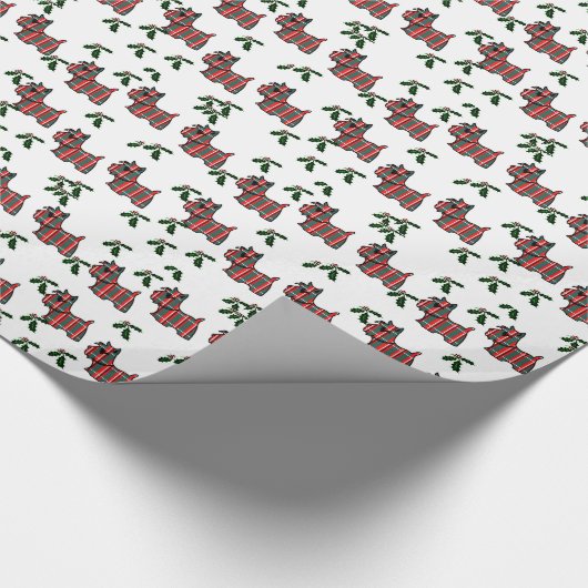 SCOTTISH TERRIER GESCHENKPAPIER (Ecke)