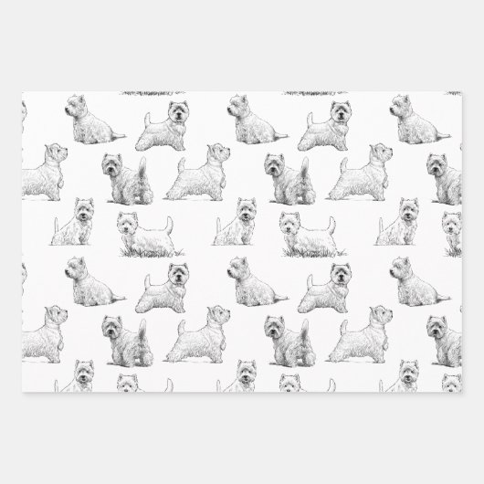 Scottish Terrier Geschenkpapier Set (Vorderseite 3)