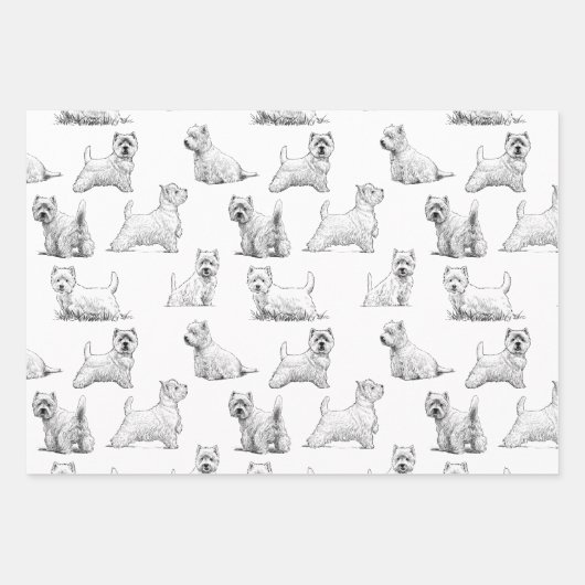 Scottish Terrier Geschenkpapier Set (Vorderseite 2)