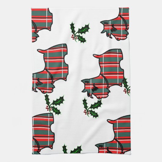 SCOTTISH TERRIER GESCHIRRTUCH (Vertikal)
