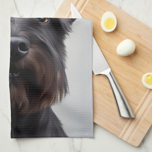 Scottish Terrier Geschirrtuch (Viertel Falte)