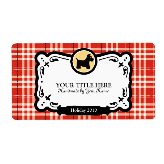 Scottish Terrier Gift Labels (Vorne)