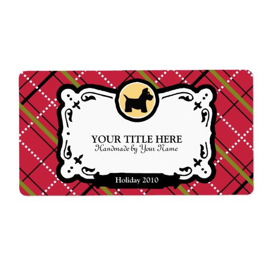 Scottish Terrier Gift Labels (Vorne)