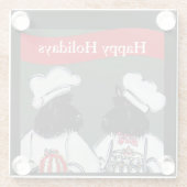 Scottish Terrier Glasuntersetzer (Rückseite)