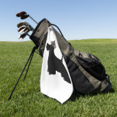 Scottish Terrier Golfhandtuch (Gras)